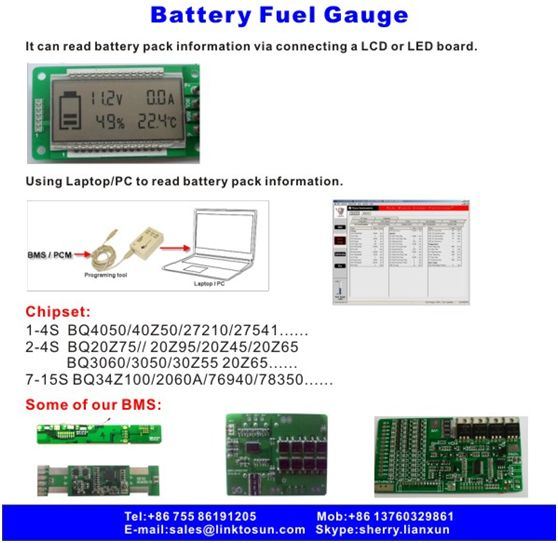 2-4s Bq20z95 Bq78350 10A BMS Protect Circuit Board with Smbus Communication