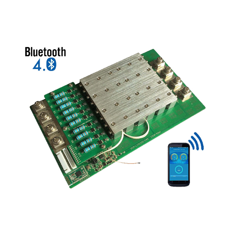 BMS with I2C/HDQ/Bluetooth Communication for 3~10S Li-ion/LiFePO4 Battery Pack PCM-L10S200-C49